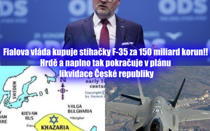 Fialova vláda kupuje stíhačky F-35 za 150 miliard korun!! Hrdě a naplno tak pokračuje v plánu likvidace České republiky